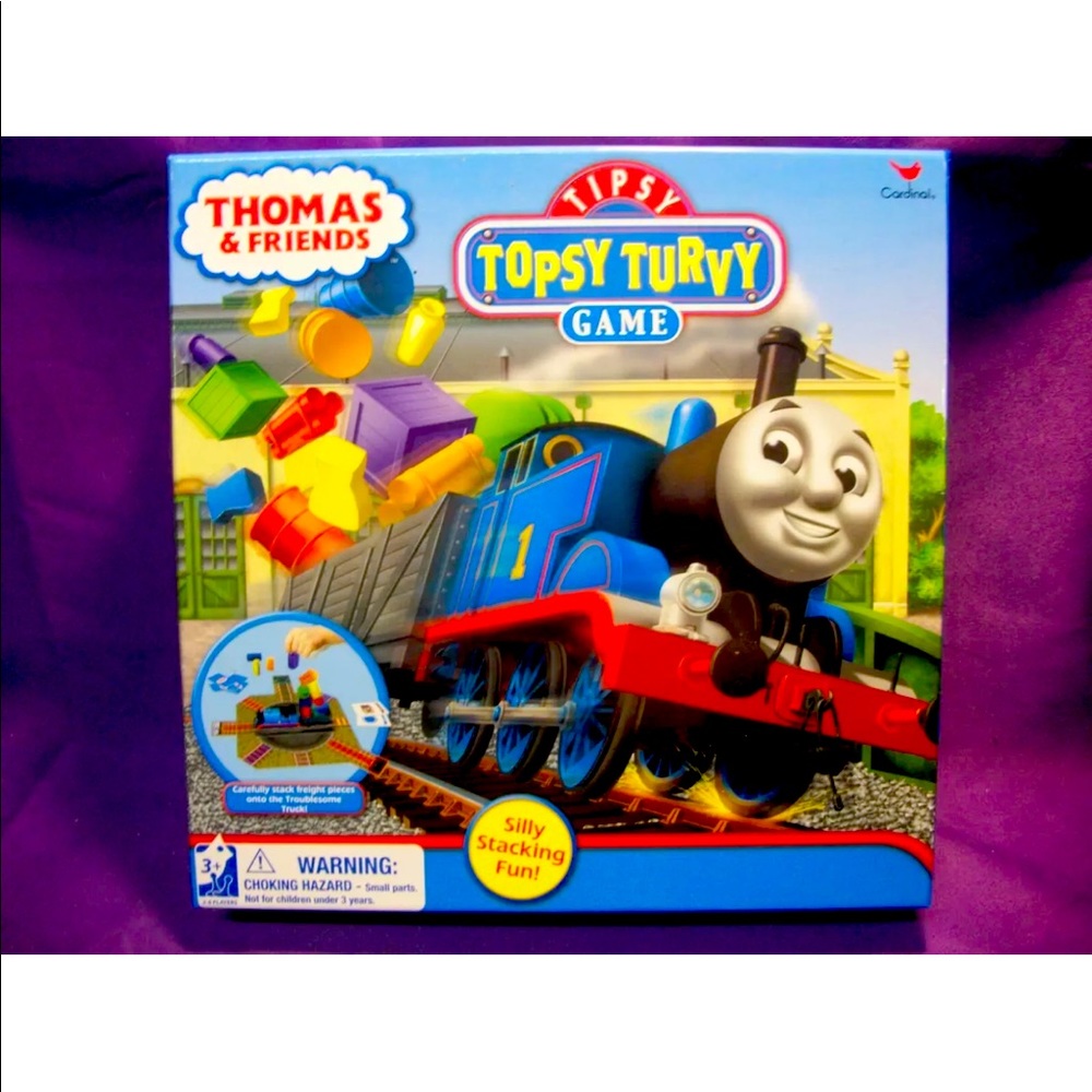 Thomas & Friends Tipsy Topsy Turvy Game Like NEW Complete Silly Stacking Fun